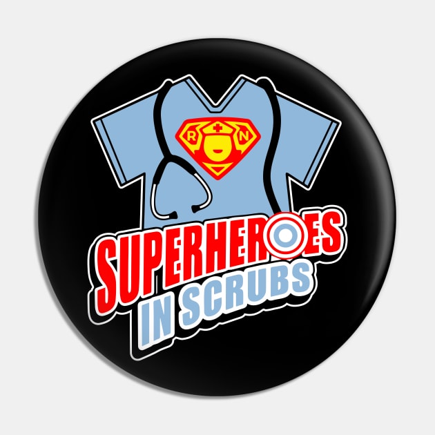 Superheroes in Scrubs Pin by BadDesignCo