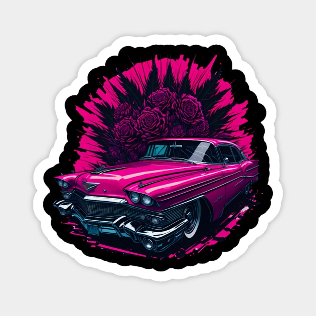 Pink Cadillac Classic (2) Magnet by GlamourFairy