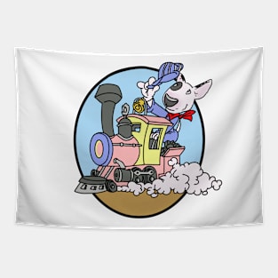 Puppy express Tapestry