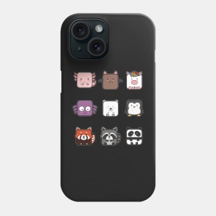 Cute Square Animal Collection Phone Case