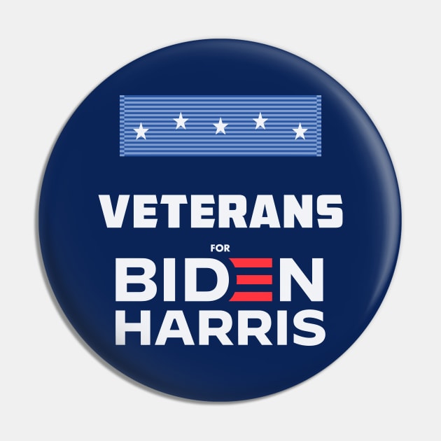 Veterans For Biden Harris | Joe Biden Veteran Pin by BlueWaveTshirts