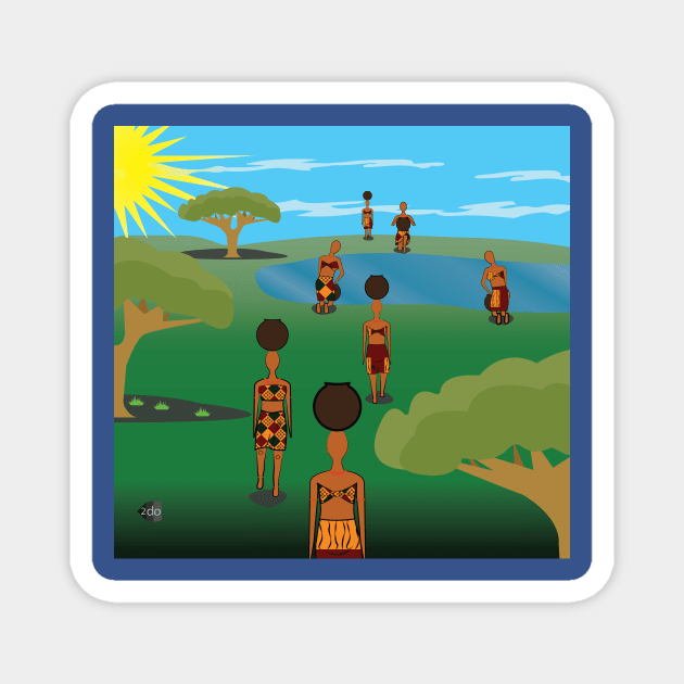 Igbo art Magnet by 2do david