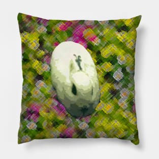 Lapin et de Fleurs Pillow