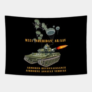 M551 Sheridan - Firing - ARV-AAV w Paratroopers Tapestry