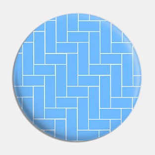 Geometric Tiles in Sky, Baby, Blue Pin