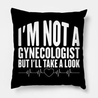 I'm Not a Gynecologist but I'll Take a Look Pillow