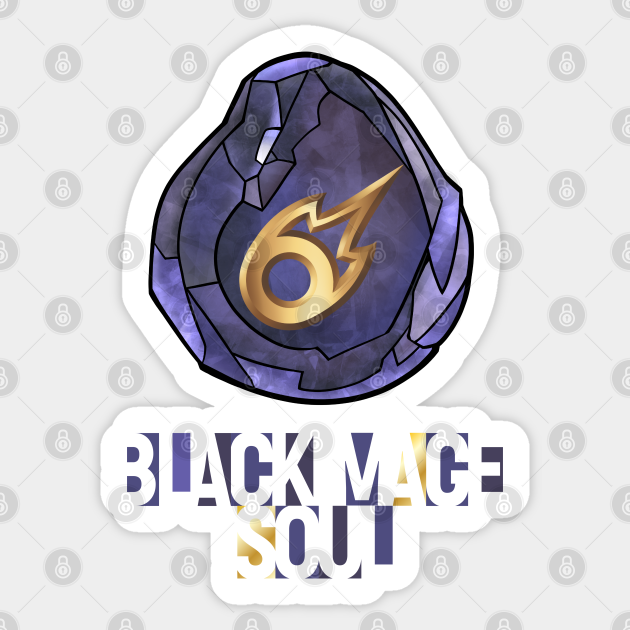 Black Mage Soul Ff14 Job Crystal Final Fantasy Xiv Sticker Teepublic