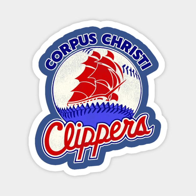 Defunct Corpus Christi Clippers Baseball Team Magnet by Defunctland