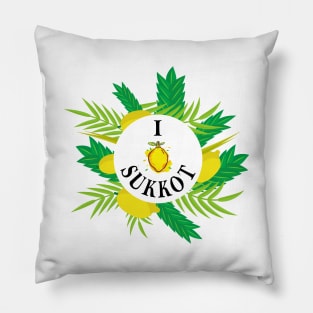 Sukkah Jewish Holiday Sukkot Pillow