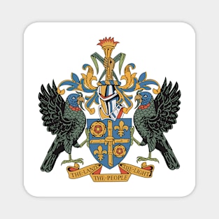 Saint Lucia Coat of Arms Magnet