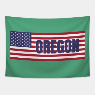 Oregon State in American Flag Tapestry