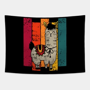 Colourful Alpaca Llama Tapestry