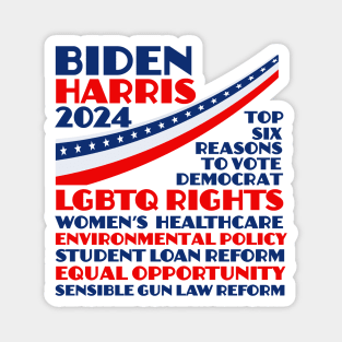 Biden Harris 2024 Election Platform Magnet