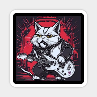 Heavy Metal Cat Magnet