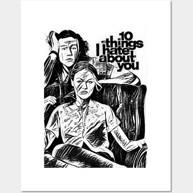 10 Things I Hate About You Movie Poster Sticker for Sale by Rica Shop