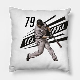 Jose Abreu Chicago W Outline Pillow