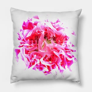 pink poppy Pillow