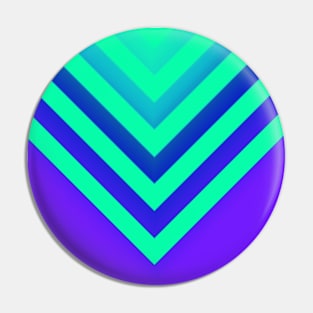 Cyan & Violet Chevron Pin