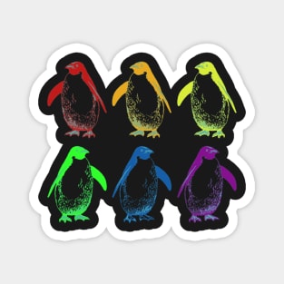 Colorful penguin pattern Magnet