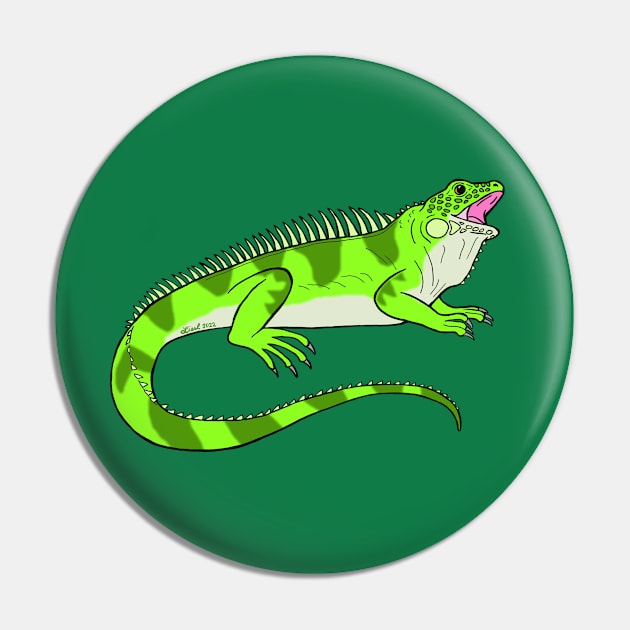 Iguana Pin by HonuHoney