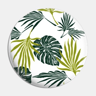 Monstera Leaves Pattern Pin