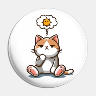 Bored cat Pin