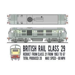 British Rail Class 29 Diesel Electric Locomotive Train Diagrams Gift T-Shirt