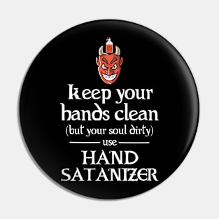 Use Hand Satanizer Pin