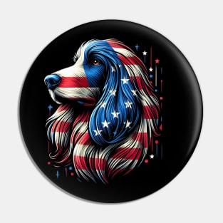 Afghan Hound FLAG USA Funny Dog Lover Funny Pin