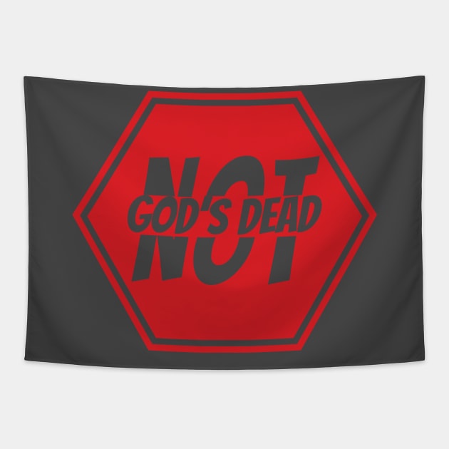 God Is Not Dead Tapestry by CandD