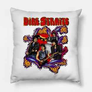 Vintage Dire Straits Train Pillow