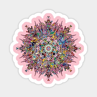 Pink & playful mandala Magnet