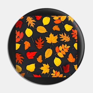 Autumn colorful leaves Pin