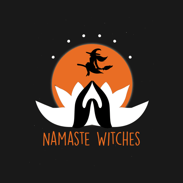 Namaste Witches - Yoga Funny Halloween by Formoon