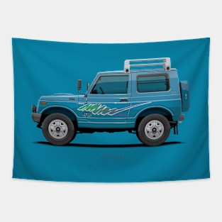 Jimny JA11 SJ410 Blue - Side Tapestry