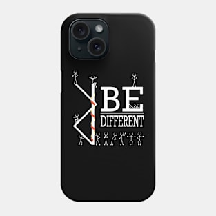 Be Different Sticky Man Tee Phone Case