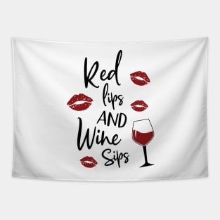 Red Lips Tapestry