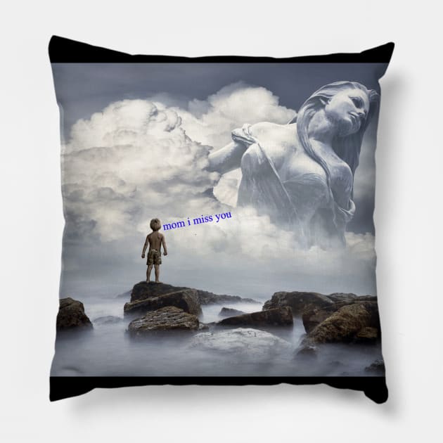 message boy baby to his mother Pillow by amandeepkour