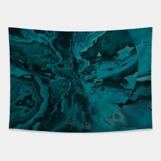 Green Malachite Stone Acrylic Fluid Pour Tapestry