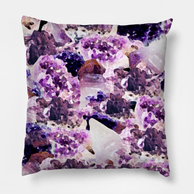 Amethyst Pattern Pillow by Jared S Davies