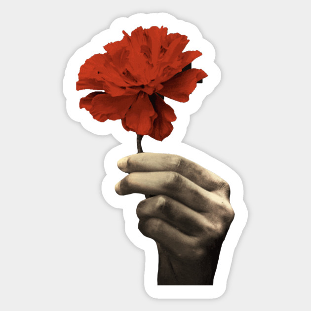 Hadestown Red Flower Sticker Musical Theatre Gift Hadestown Sticker TeePublic