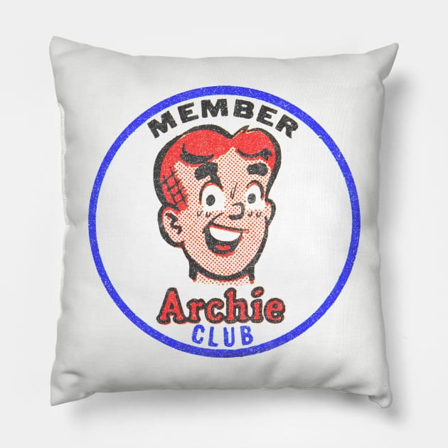 Archie Fan Club / Faded Distressed Style Pillow by CultOfRomance