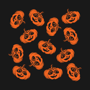 Cute Pumpkin Halloween Pattern T-Shirt