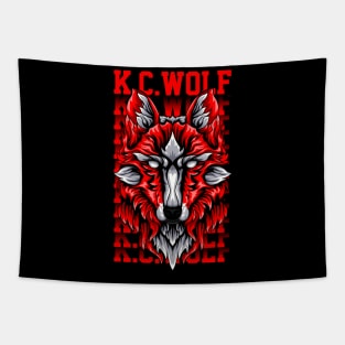 kc wolf mascot Tapestry