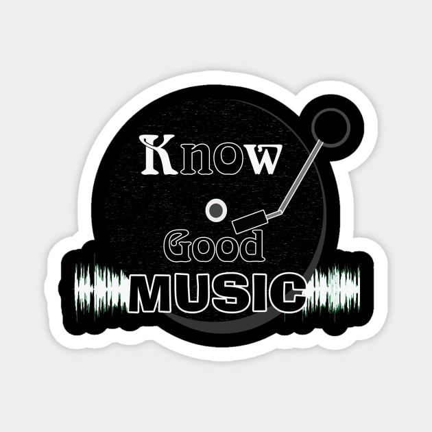 Know Good Music CRUST design Magnet by Know Good Music