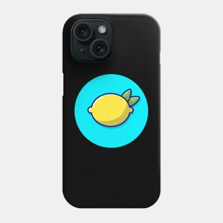 Lemon Cartoon Vector Icon Illustration Phone Case