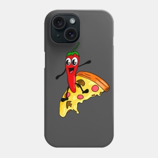 Pepperoni Pizza Surfing Phone Case