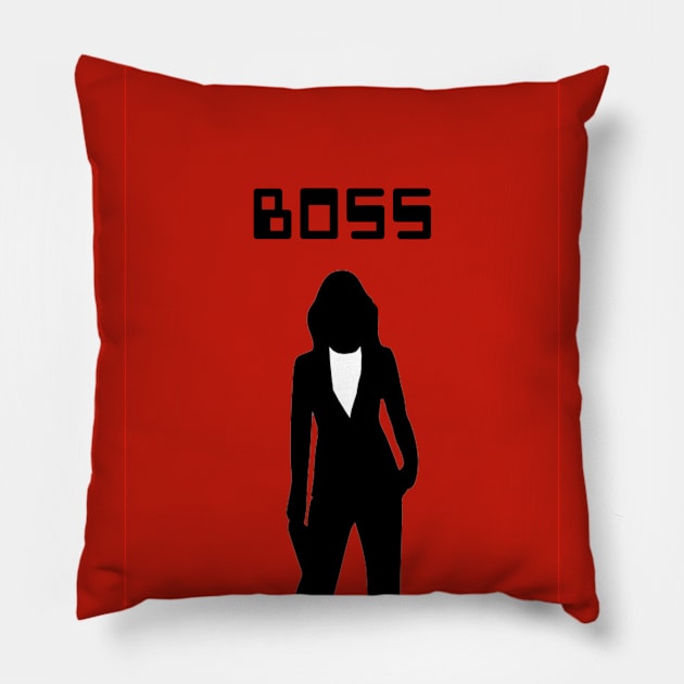 Boss lady Pillow by 4wardlabel