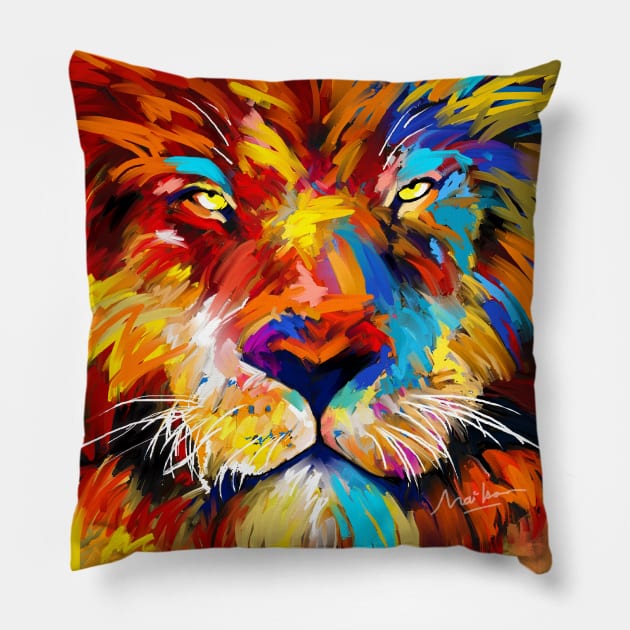 lion Pillow by mailsoncello