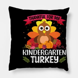 Thankful For My Kindergarten Turkey Pillow